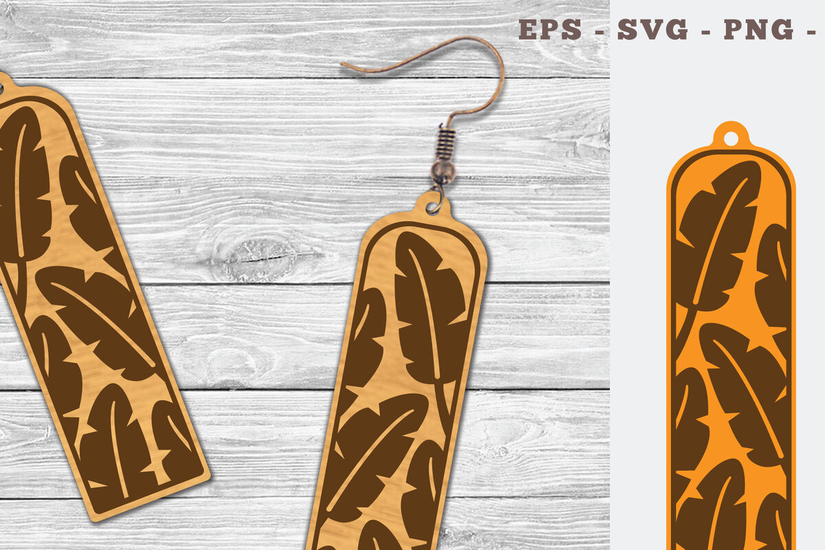 Σετ των 3 Intra απο ξύλο plywood  Χρώμα wenge 3mm-4mm πάχος - Σκουλαρίκια με φλοράλ λέιζερ 4 Δίασταση 3x3 cm INTRAFABR-45757263