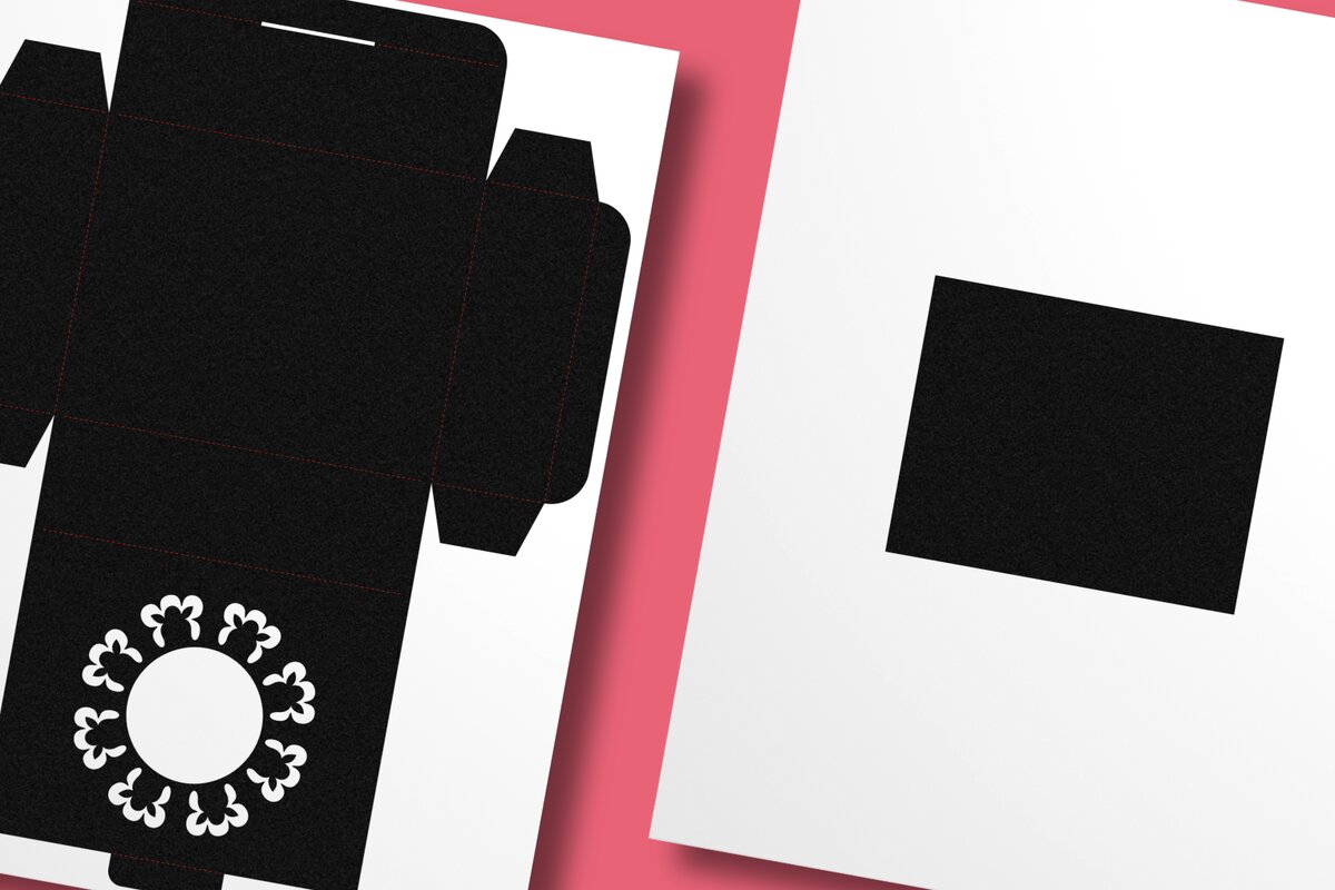 Σετ των 2 Intra απο ξύλο plywood  Χρώμα wenge 3mm-4mm πάχος - Μπομπονιέρα με λουλουδάτο καρέ Ορθογώνιο Μπομπονιέρα Δίασταση 10x8 cm INTRAFABR-97571194