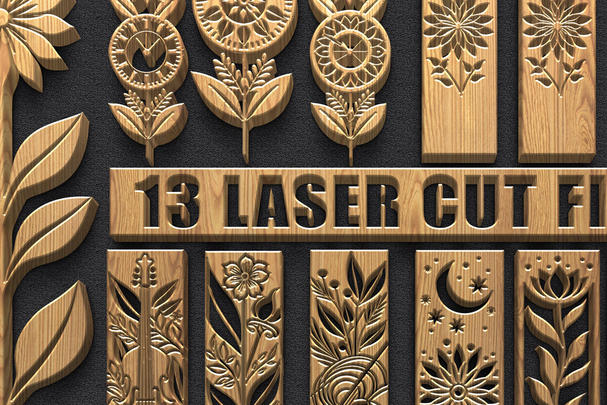 Intra απο ξύλο plywood  Χρώμα wenge 3mm-4mm πάχος - Πακέτο Music Panel Floral Moon Δίασταση 3600x5400 cm INTRAFABR-21048440