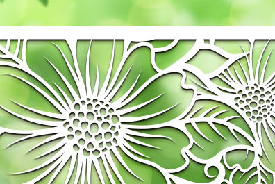 Intra απο ξύλο plywood  Χρώμα wenge 3mm-4mm πάχος - Floral Panel Δίασταση 30x20 cm INTRAFABR-117463217