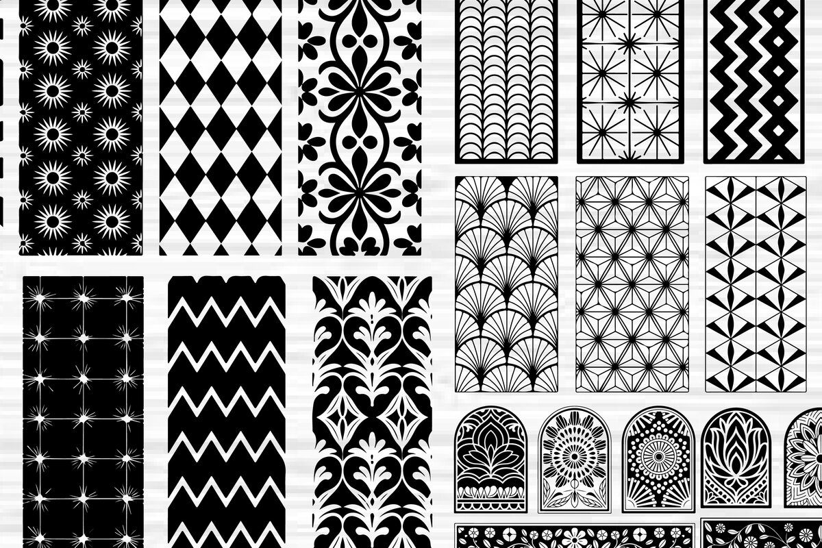 Σετ των 2 Intra απο ξύλο plywood  Χρώμα wenge 3mm-4mm πάχος - Στένσιλ νυχιών με λουλουδάτο σχέδιο με λέιζερ Δίασταση 4x4 cm INTRAFABR-117463795