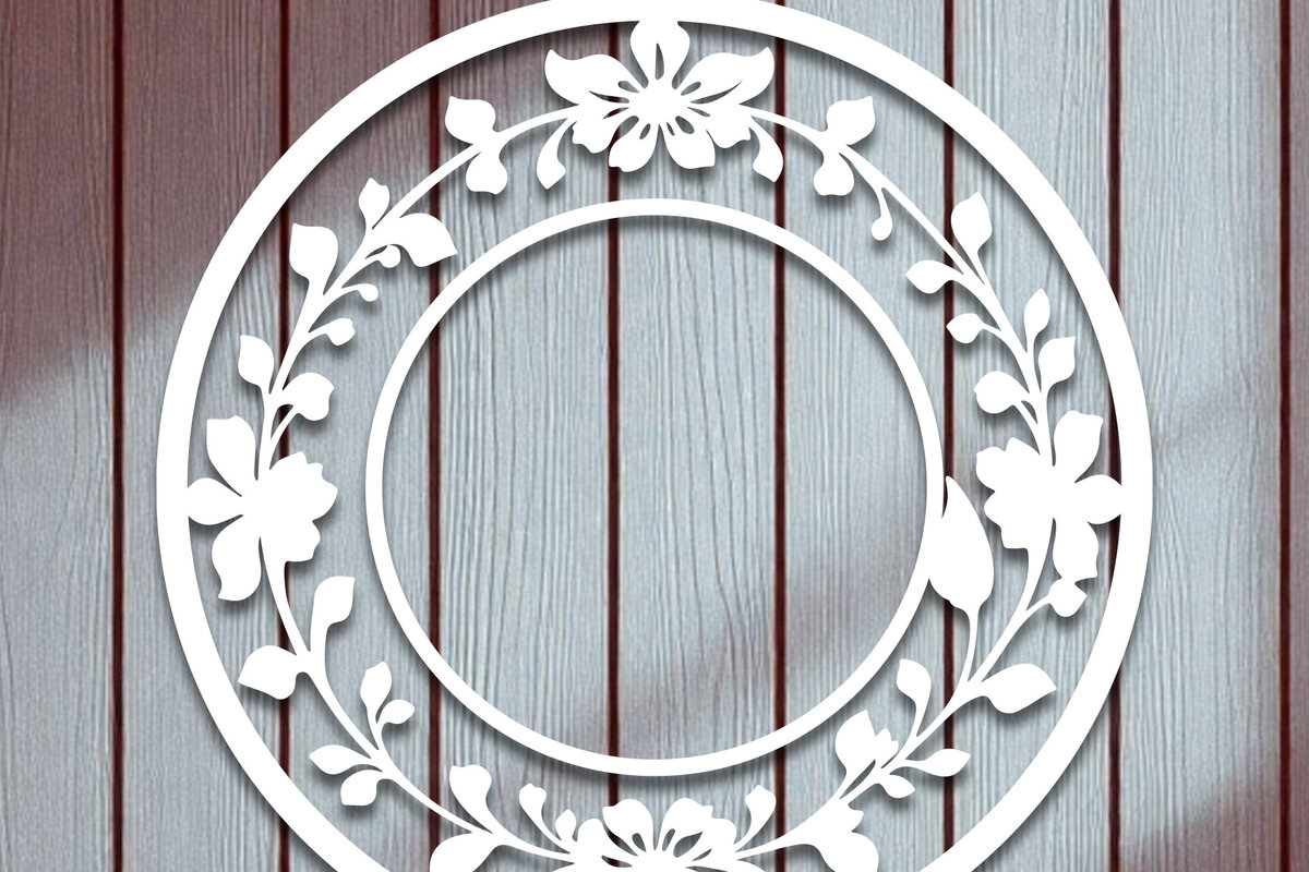 Intra απο ξύλο plywood  Χρώμα wenge 3mm-4mm πάχος - Floral Κορνίζα Paper-Cut Δίασταση 20x25 cm INTRAFABR-114306064