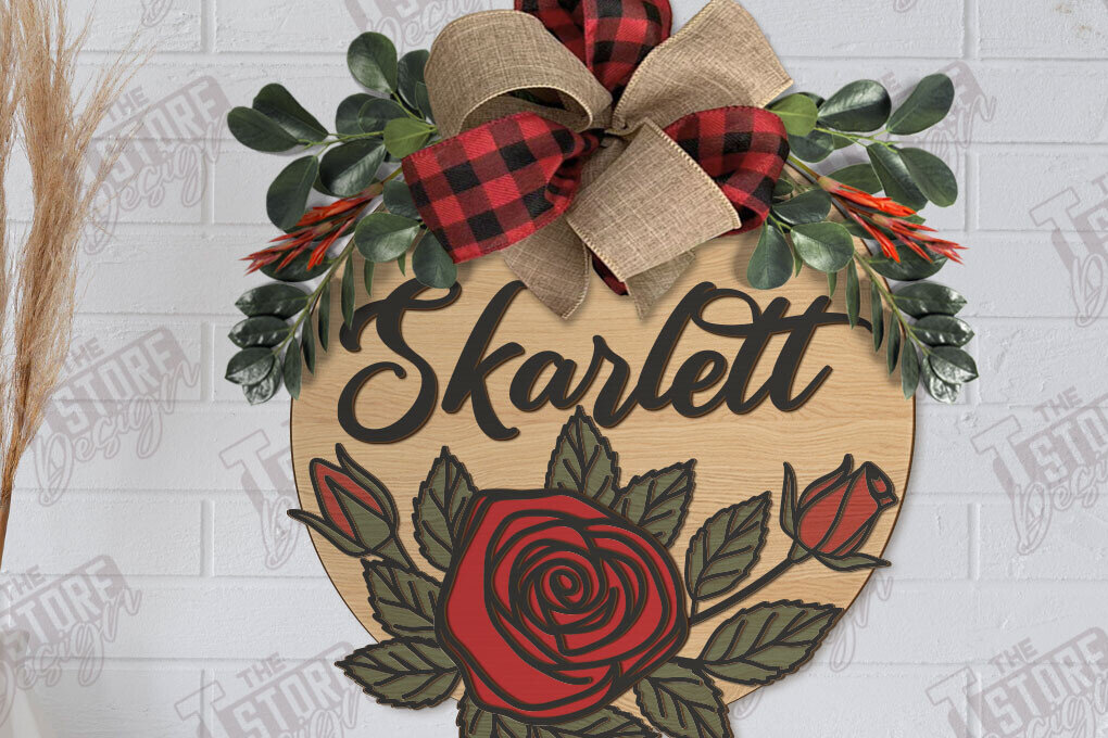 Intra απο ξύλο plywood  Χρώμα wenge 3mm-4mm πάχος - Πλακέτα τοίχου Floral | CNC Δίασταση 30x20 cm INTRAFABR-70939059