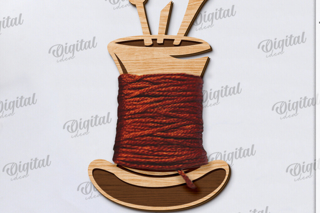 Intra απο ξύλο plywood  Χρώμα wenge 3mm-4mm πάχος - Floss Bobbin Δίασταση 30x20 cm INTRAFABR-97083030