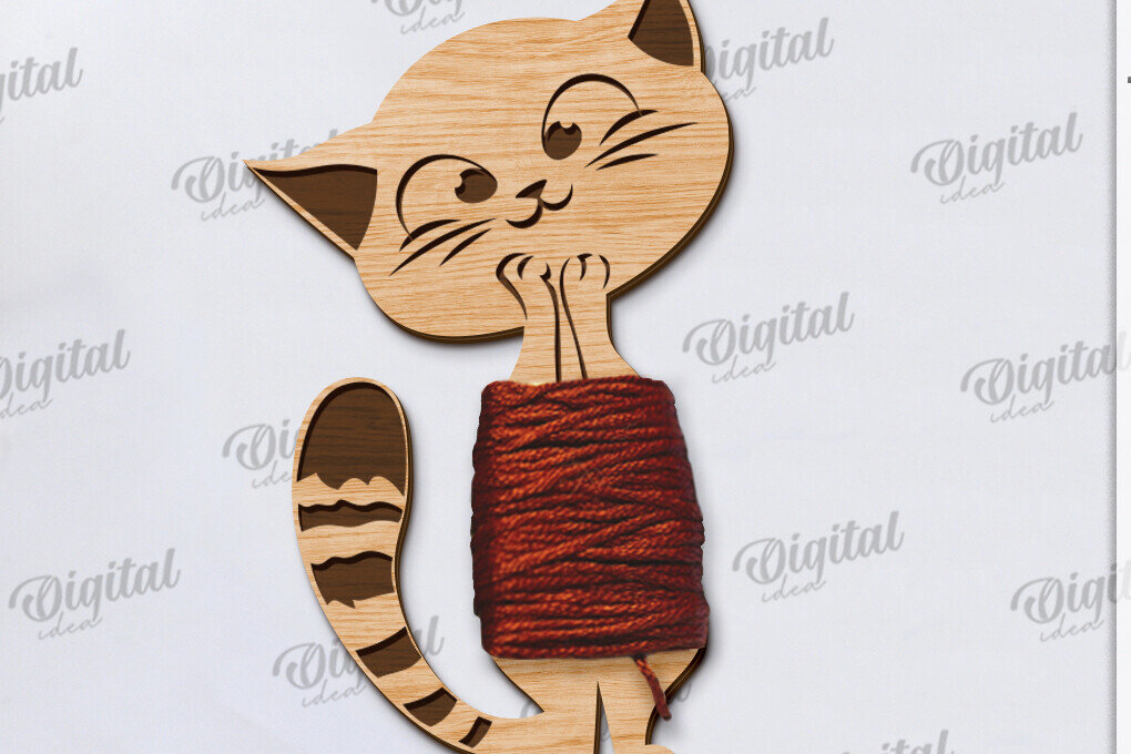 Intra απο ξύλο plywood  Χρώμα wenge 3mm-4mm πάχος - Floss Bobbin Δίασταση 30x20 cm INTRAFABR-97019110