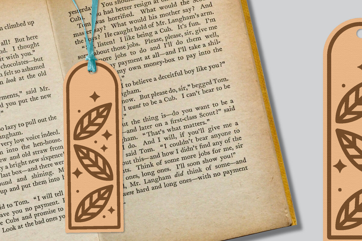 Σετ των 2 Intra απο ξύλο plywood  Χρώμα wenge 3mm-4mm πάχος - Λουλούδι σελιδοδείκτης Lasercut Δίασταση 5x20 cm INTRAFABR-122962606