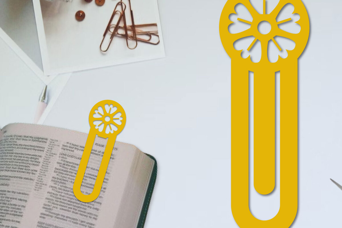 Σετ των 2 Intra απο ξύλο plywood  Χρώμα wenge 3mm-4mm πάχος - Λουλούδι σελιδοδείκτης Χαρτοκόψιμο με λέιζερ Δίασταση 5x20 cm INTRAFABR-123552610