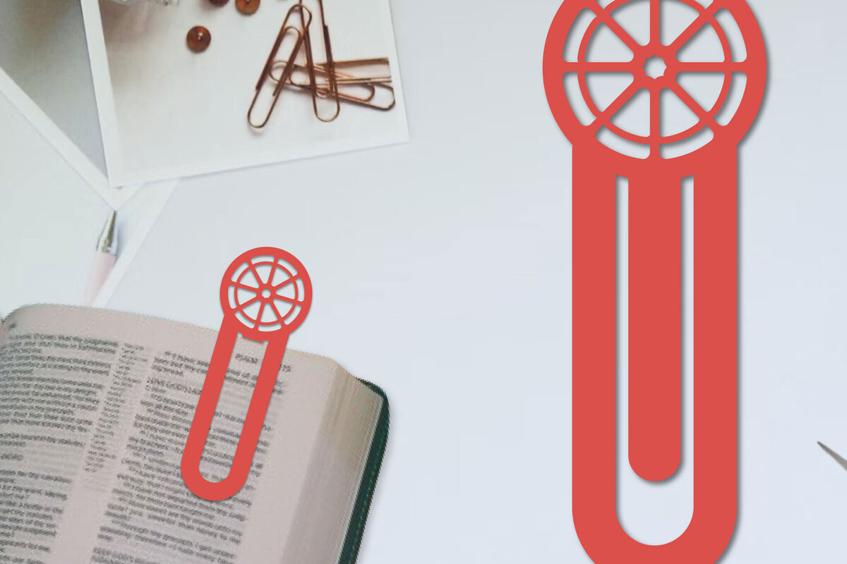 Σετ των 2 Intra απο ξύλο plywood  Χρώμα wenge 3mm-4mm πάχος - Λουλούδι σελιδοδείκτης Χαρτοκόψιμο με λέιζερ Δίασταση 5x20 cm INTRAFABR-123552559