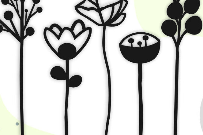 Σετ των 2 Intra απο ξύλο plywood  Χρώμα wenge 3mm-4mm πάχος - Ανθοδέσμη Αρχεία για Δίασταση 20x20 cm INTRAFABR-123524917