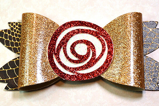 Σετ των 2 Intra απο ξύλο plywood  Χρώμα wenge 3mm-4mm πάχος - Πρότυπο φιόγκων λουλουδιών Δίασταση 20x20 cm INTRAFABR-122880485