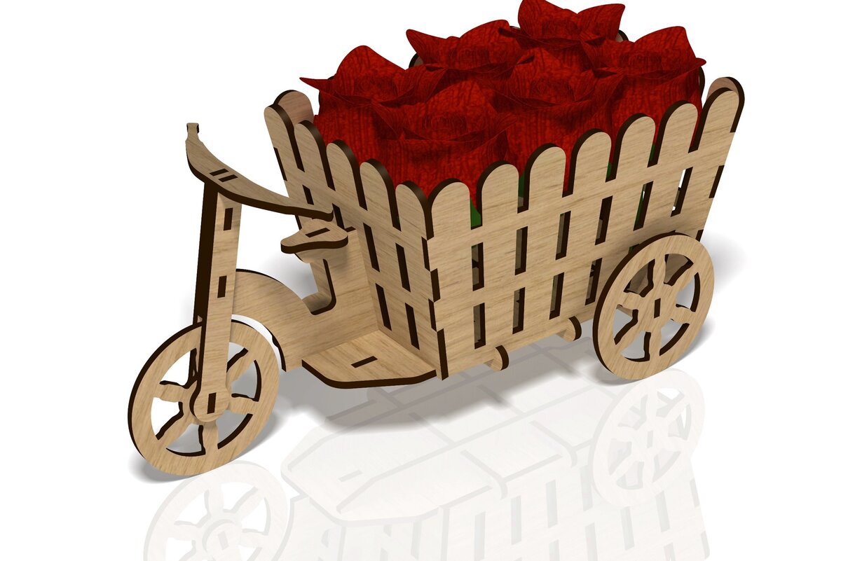 Σετ των 2 Intra απο ξύλο plywood  Χρώμα wenge 3mm-4mm πάχος - Κουτί λουλουδιών, Κουτί δώρου, Δίασταση 15x15 cm INTRAFABR-115375202