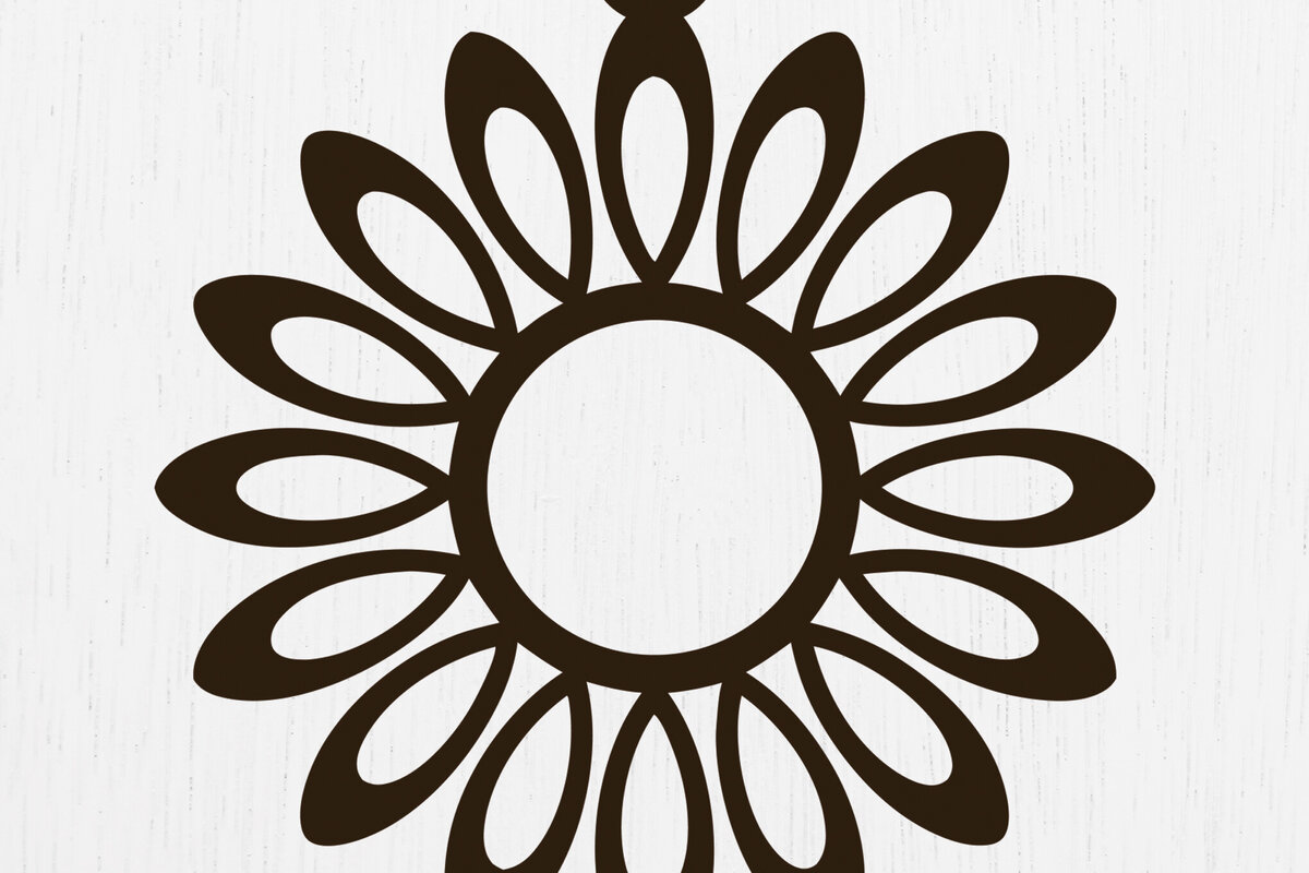 Σετ των 3 Intra απο ξύλο plywood  Χρώμα wenge 3mm-4mm πάχος - Σκουλαρίκια λουλουδιών Σχέδιο 12 Δίασταση 3x3 cm INTRAFABR-104396062