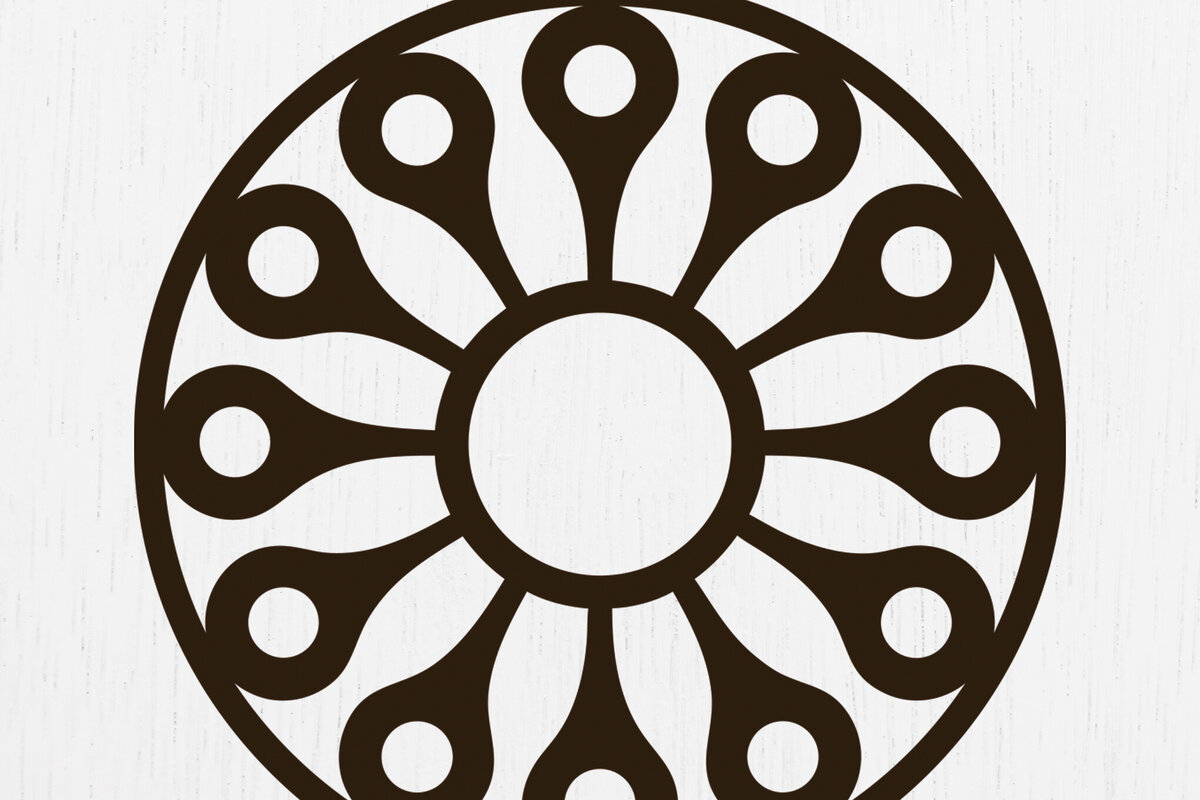 Σετ των 3 Intra απο ξύλο plywood  Χρώμα wenge 3mm-4mm πάχος - Σκουλαρίκια λουλουδιών Σχέδιο 15 Δίασταση 3x3 cm INTRAFABR-104396232