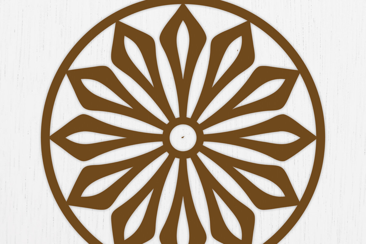 Σετ των 3 Intra απο ξύλο plywood  Χρώμα wenge 3mm-4mm πάχος - Σκουλαρίκια λουλουδιών Σχέδιο 9 Δίασταση 3x3 cm INTRAFABR-104396752