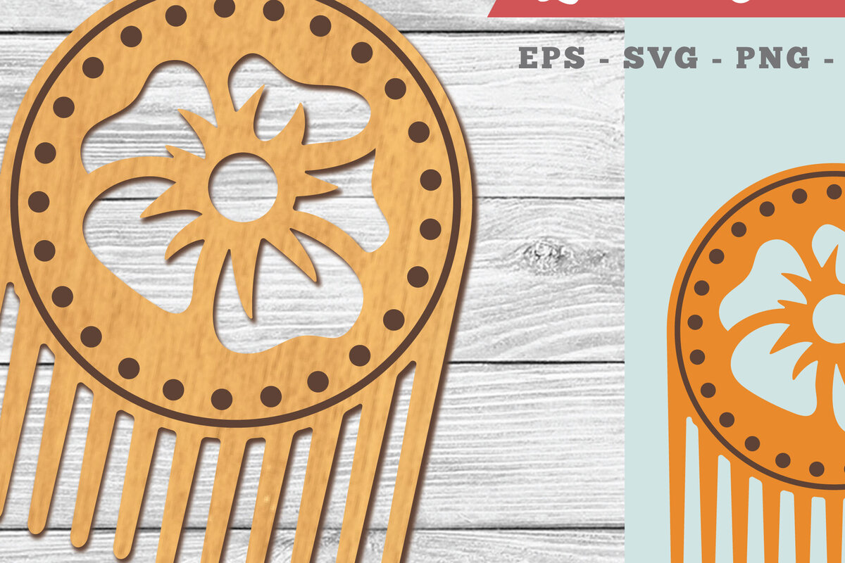 Σετ των 2 Intra απο ξύλο plywood  Χρώμα wenge 3mm-4mm πάχος - Flower Comb Δίασταση 20x20 cm INTRAFABR-104049999