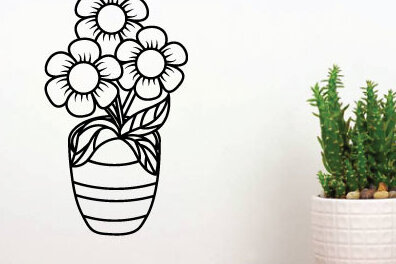 Intra απο ξύλο plywood  Χρώμα wenge 3mm-4mm πάχος - κοπής με λέιζερ λουλουδιών 3d Metal Art Δίασταση 40x50 cm INTRAFABR-75082692