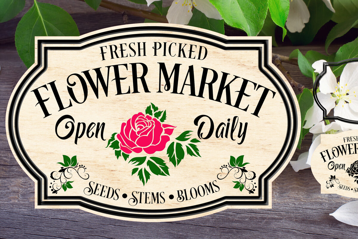 Σετ των 2 Intra απο ξύλο plywood  Χρώμα wenge 3mm-4mm πάχος - Σημάδι αγοράς λουλουδιών Δίασταση 4x4 cm INTRAFABR-121492991