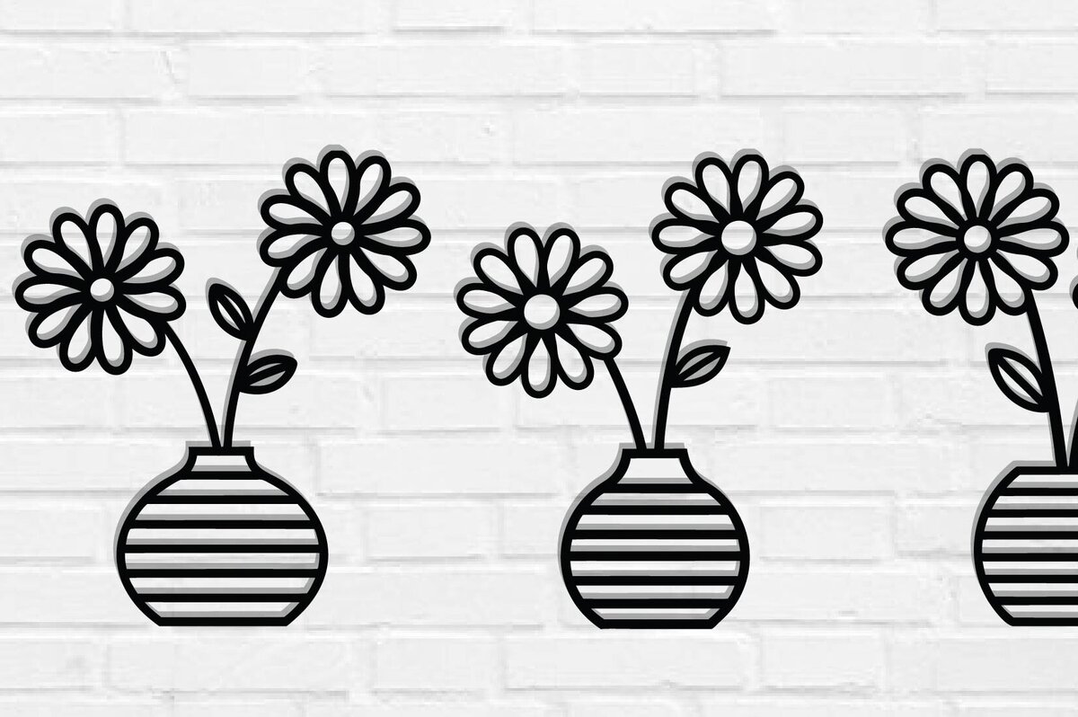 Intra απο ξύλο plywood  Χρώμα wenge 3mm-4mm πάχος - Βάζο λουλουδιών ό Σετ Διακόσμησης Τοίχων Δίασταση 30x40 cm INTRAFABR-121231646