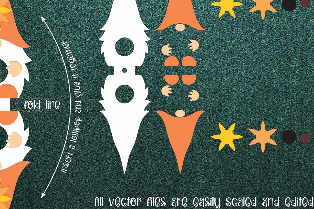 Intra απο ξύλο plywood  Χρώμα wenge 3mm-4mm πάχος - Gnome and Sunflower Lollipop Holder Δίασταση 30x20 cm INTRAFABR-119138141