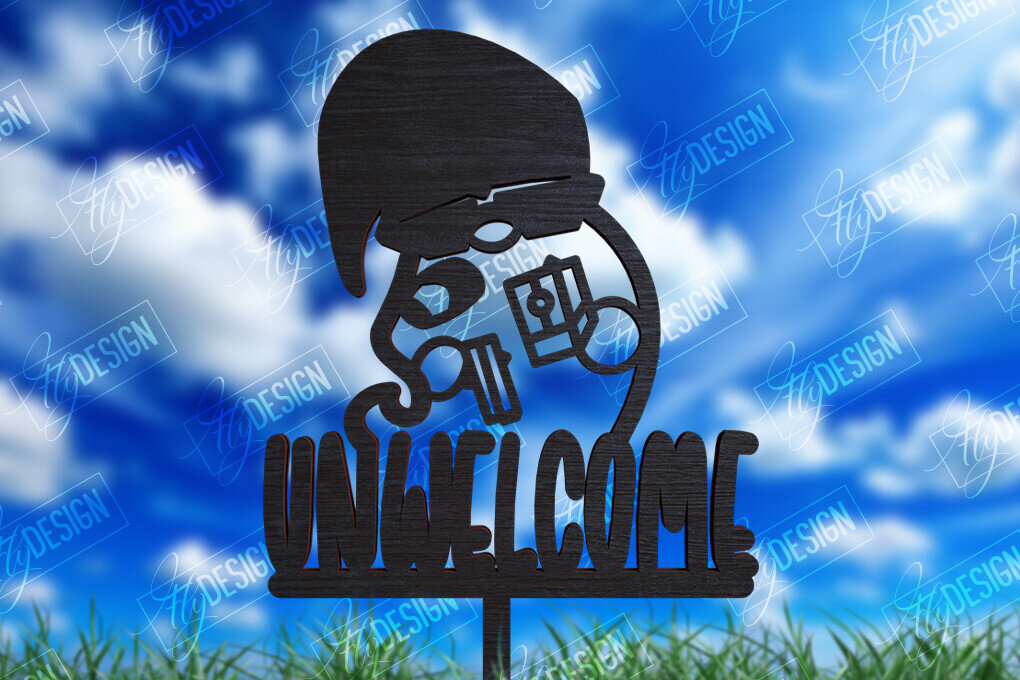 Σετ των 2 Intra απο ξύλο plywood  Χρώμα wenge 3mm-4mm πάχος - Διακόσμηση Κήπου Gnome | Πάσσαλος κήπου Δίασταση 20x20 cm INTRAFABR-120175264