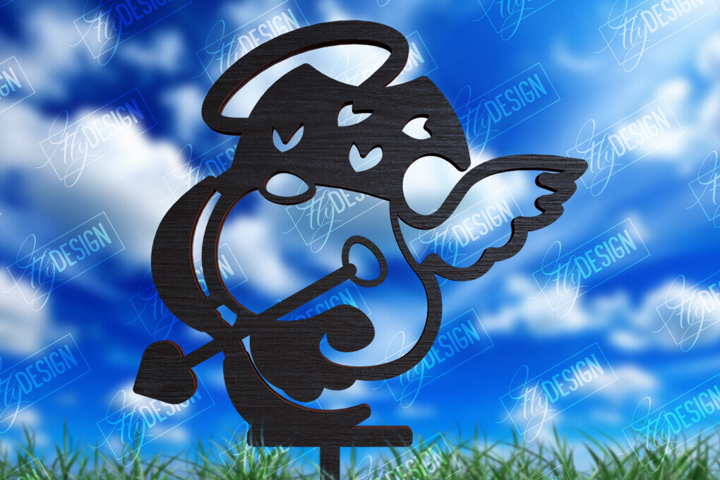 Σετ των 2 Intra απο ξύλο plywood  Χρώμα wenge 3mm-4mm πάχος - Διακόσμηση Κήπου Gnome | Πάσσαλος κήπου Δίασταση 20x20 cm INTRAFABR-118948319