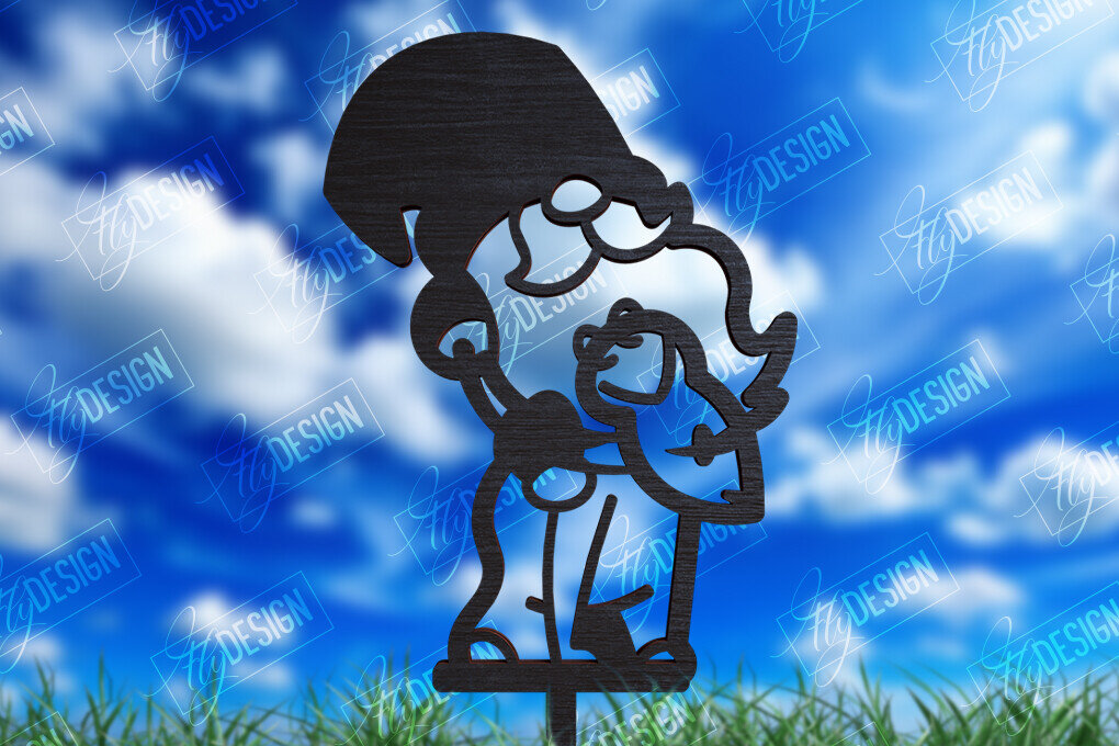 Σετ των 2 Intra απο ξύλο plywood  Χρώμα wenge 3mm-4mm πάχος - Διακόσμηση Κήπου Gnome | Πάσσαλος κήπου Δίασταση 20x20 cm INTRAFABR-118948328