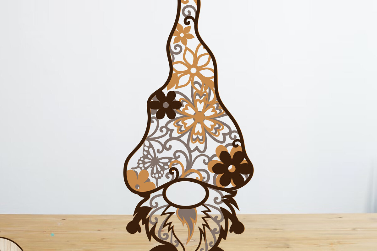 Σετ των 2 Intra απο ξύλο plywood  Χρώμα wenge 3mm-4mm πάχος - Πολυστρωματική διακόσμηση Gnome, Δίασταση 3x8 cm INTRAFABR-96129383