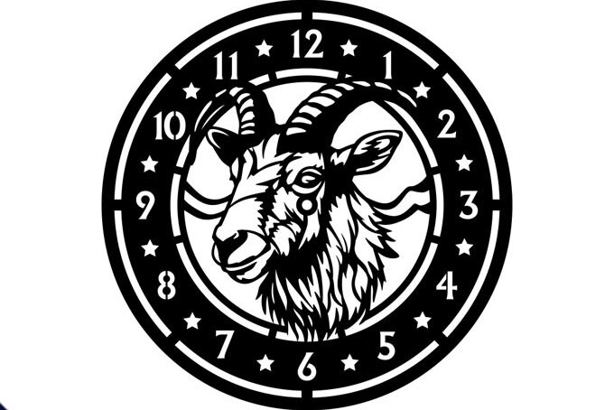 Σετ των 2 Intra απο ξύλο plywood  Χρώμα wenge 3mm-4mm πάχος - Πρότυπο κοπής ρολογιού κατσίκας Δίασταση 20x20 cm INTRAFABR-93519813