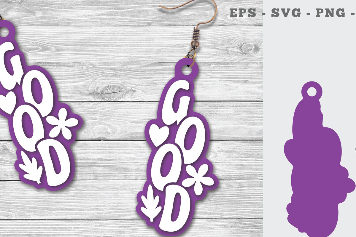 Σετ των 3 Intra απο ξύλο plywood  Χρώμα wenge 3mm-4mm πάχος - Καλά σκουλαρίκια Lasercut Δίασταση 3x3 cm INTRAFABR-93643532