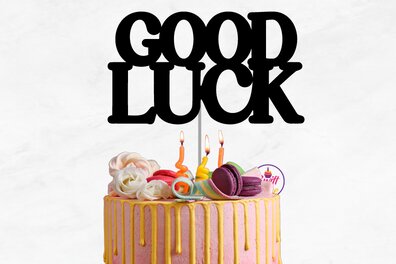 Σετ των 2 Intra απο ξύλο plywood  Χρώμα wenge 3mm-4mm πάχος - Καλή τύχη Τούρτα Toppr Δίασταση 20x20 cm INTRAFABR-93692969