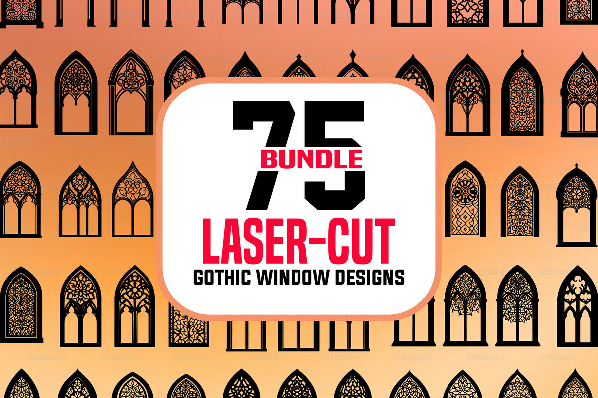 Intra απο ξύλο plywood  Χρώμα wenge 3mm-4mm πάχος - Γοτθική δέσμη σχεδίων κοπής παραθύρων με λέιζερ Δίασταση 40x50 cm INTRAFABR-95710488