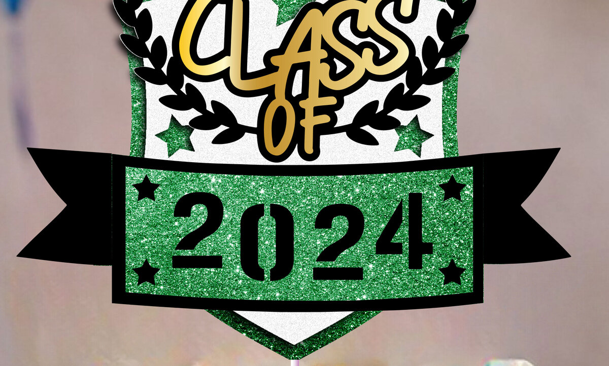 Σετ των 2 Intra απο ξύλο plywood  Χρώμα wenge 3mm-4mm πάχος - Graduation 2024 Cake Topper Δίασταση 20x20 cm INTRAFABR-95732659