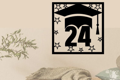 Intra απο ξύλο plywood  Χρώμα wenge 3mm-4mm πάχος - Graduation 2024 Metal Wall Art Δίασταση 40x50 cm INTRAFABR-95733021