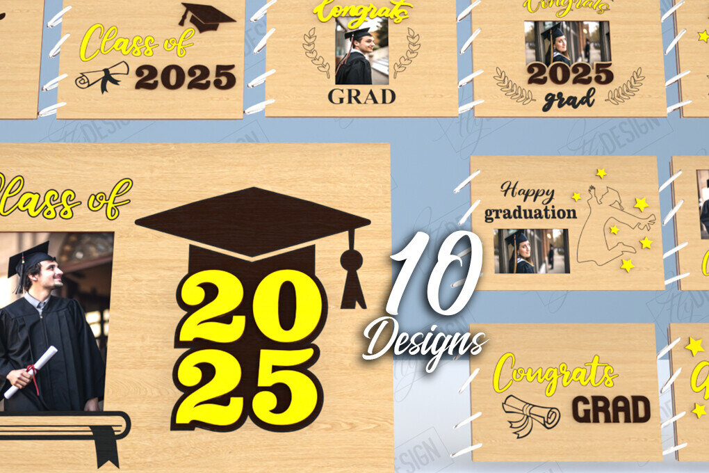 Σετ των 2 Intra απο ξύλο plywood  Χρώμα wenge 3mm-4mm πάχος - Πακέτο εξωφύλλων άλμπουμ αποφοίτησης | CNC Δίασταση 20x20 cm INTRAFABR-118501663