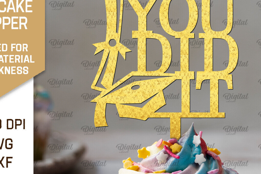 Intra απο ξύλο plywood  Χρώμα wenge 3mm-4mm πάχος - Κοπή Laser Topper Topper Graduation Cake Δίασταση 30x20 cm INTRAFABR-93163675