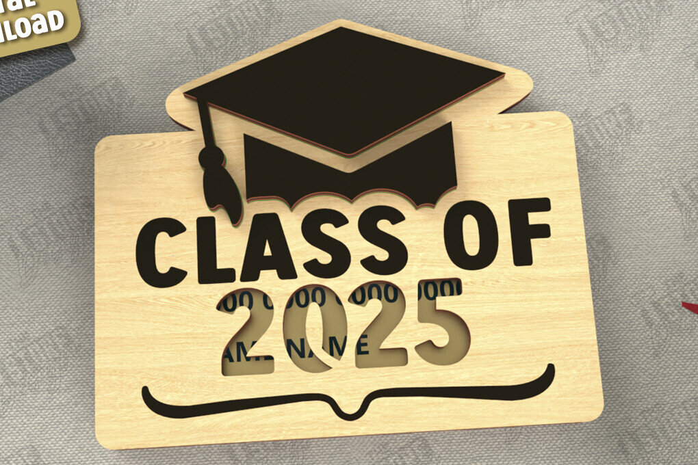 Σετ των 2 Intra απο ξύλο plywood  Χρώμα wenge 3mm-4mm πάχος - Κάτοχος δωροκάρτας αποφοίτησης | Grad 2025 Δίασταση 10x15 cm INTRAFABR-118474515