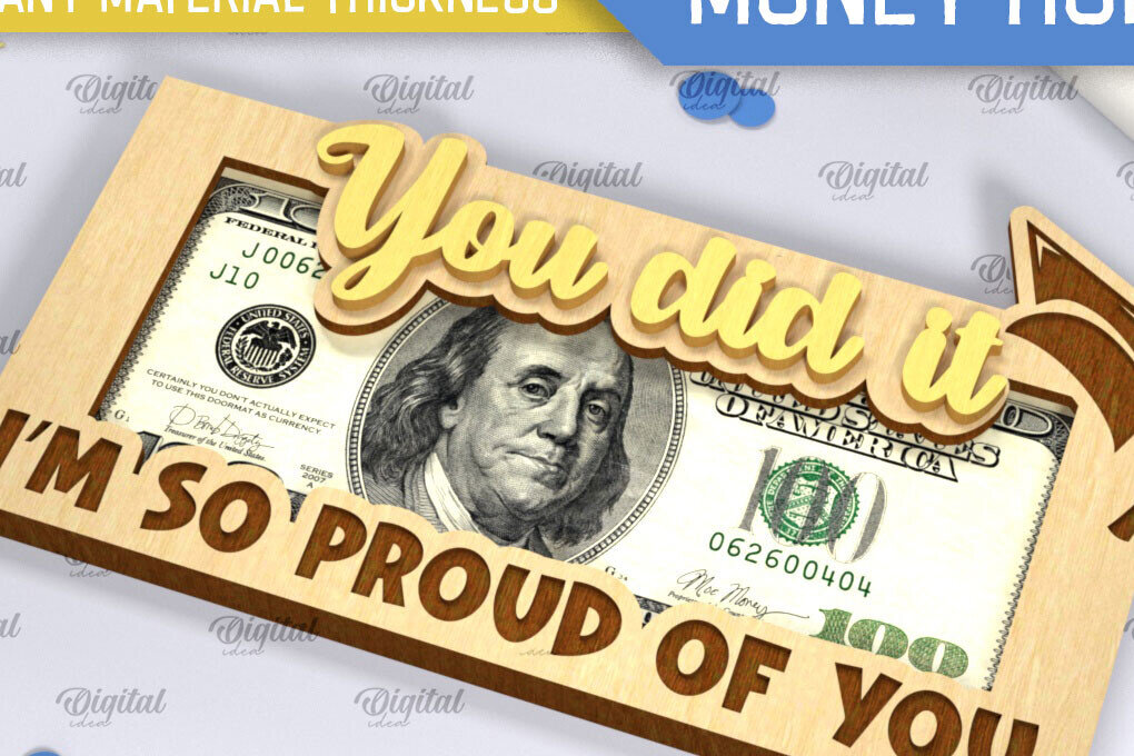 Intra απο ξύλο plywood  Χρώμα wenge 3mm-4mm πάχος - Graduation Money Holder Δίασταση 30x20 cm INTRAFABR-116712281