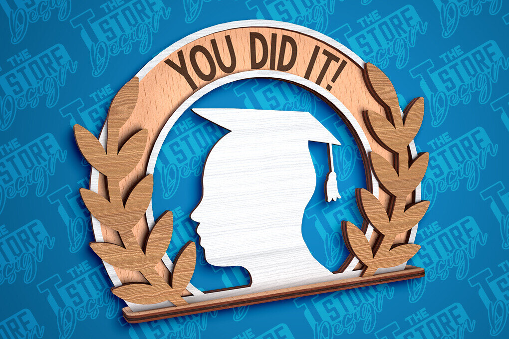 Intra απο ξύλο plywood  Χρώμα wenge 3mm-4mm πάχος - Graduation Stand |Σχέδιο Stand Δίασταση 30x20 cm INTRAFABR-116294436