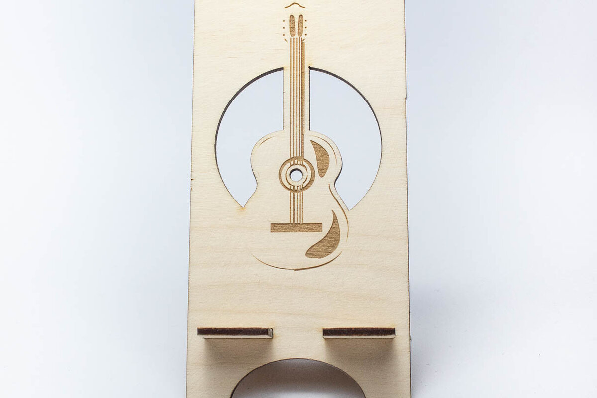 Σετ των 2 Intra απο ξύλο plywood  Χρώμα wenge 3mm-4mm πάχος - Βάση τηλεφώνου κιθάρας Δίασταση 20x20 cm INTRAFABR-28378484