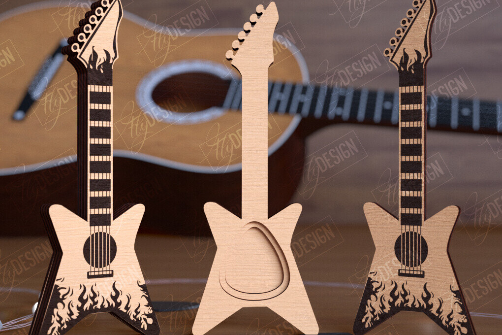 Σετ των 2 Intra απο ξύλο plywood  Χρώμα wenge 3mm-4mm πάχος - Θήκη επιλογής κιθάρας | Pick Box | Ιδέα δώρου Δίασταση 20x20 cm INTRAFABR-109866603