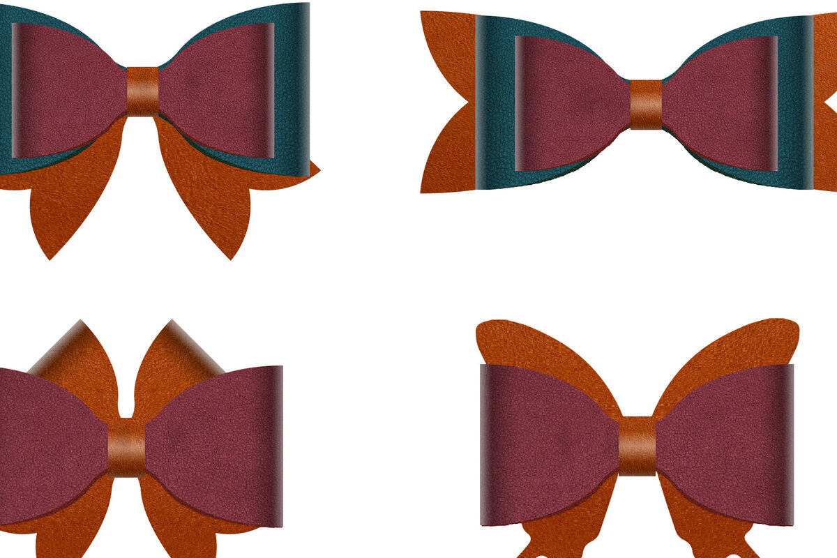 Intra απο ξύλο plywood  Χρώμα wenge 3mm-4mm πάχος - κομμένου προτύπου φιόγκων μαλλιών DXF Δίασταση 30x20 cm INTRAFABR-8892467