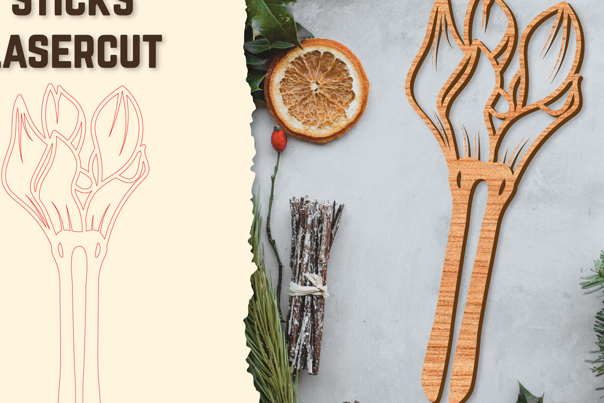 Intra απο ξύλο plywood  Χρώμα wenge 3mm-4mm πάχος - Στικς μαλλιών Floral κούρεμα με λέιζερ Δίασταση 30x20 cm INTRAFABR-123860210