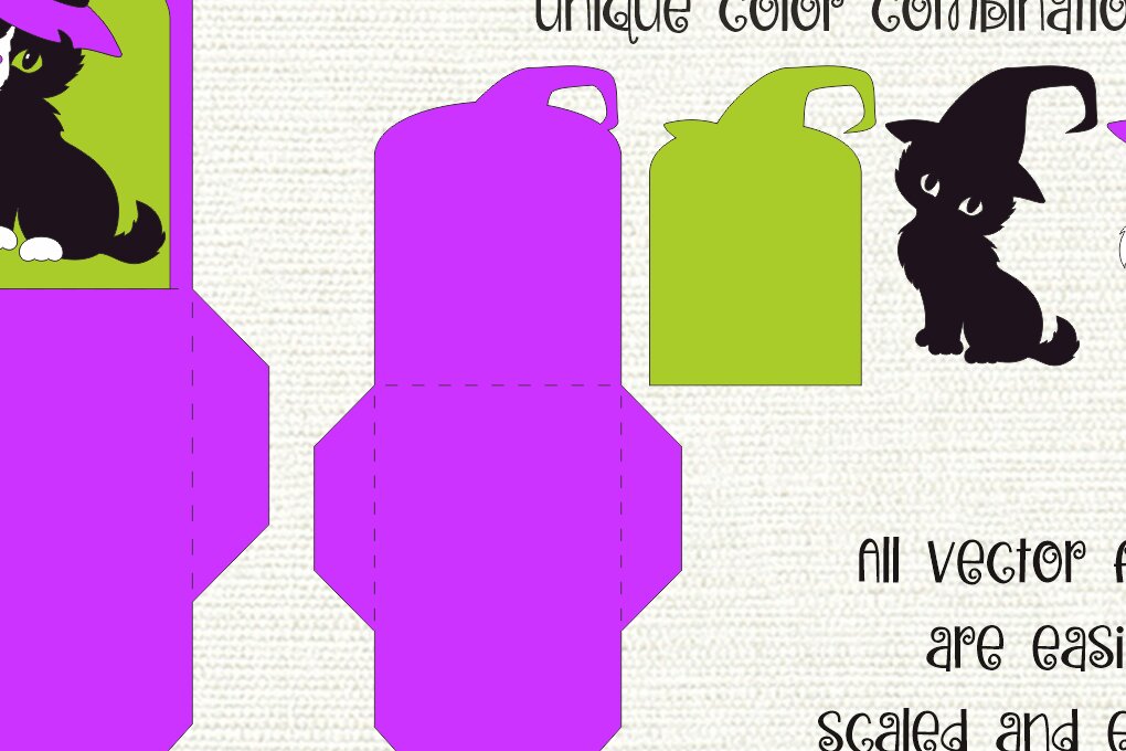 Σετ των 2 Intra απο ξύλο plywood  Χρώμα wenge 3mm-4mm πάχος - Μαύρη γάτα Halloween | Κάτοχος δωροκάρτας Δίασταση 15x15 cm INTRAFABR-22470497