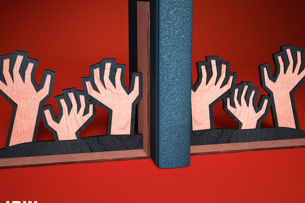 Σετ των 2 Intra απο ξύλο plywood  Χρώμα wenge 3mm-4mm πάχος - Halloween Bookend Δίασταση 15x15 cm INTRAFABR-16810188