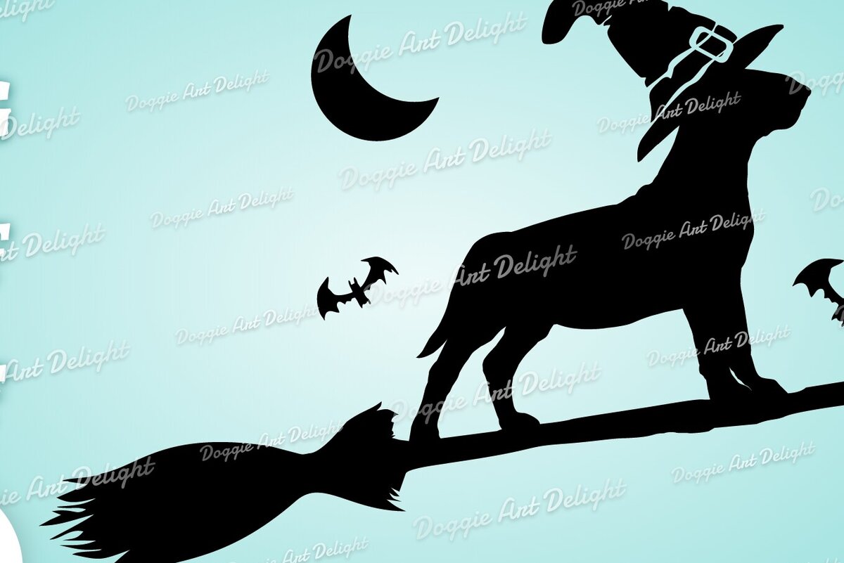 Σετ των 2 Intra απο ξύλο plywood  Χρώμα wenge 3mm-4mm πάχος - Halloween Bull Terrier Spooky Dog Δίασταση 15x15 cm INTRAFABR-16030915