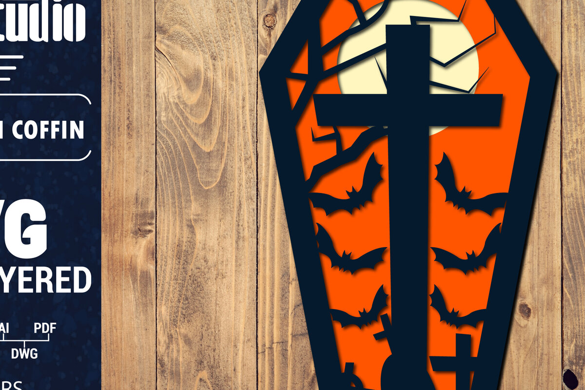 Intra απο ξύλο plywood  Χρώμα wenge 3mm-4mm πάχος - Halloween Coffin 3D Paper Δίασταση 1500x1500 cm INTRAFABR-16521066