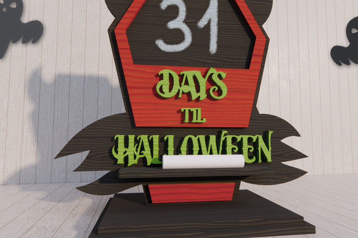 Σετ των 2 Intra απο ξύλο plywood  Χρώμα wenge 3mm-4mm πάχος - Αποαντίστροφης μέτρησης για το Halloween Δίασταση 15x15 cm INTRAFABR-25189467