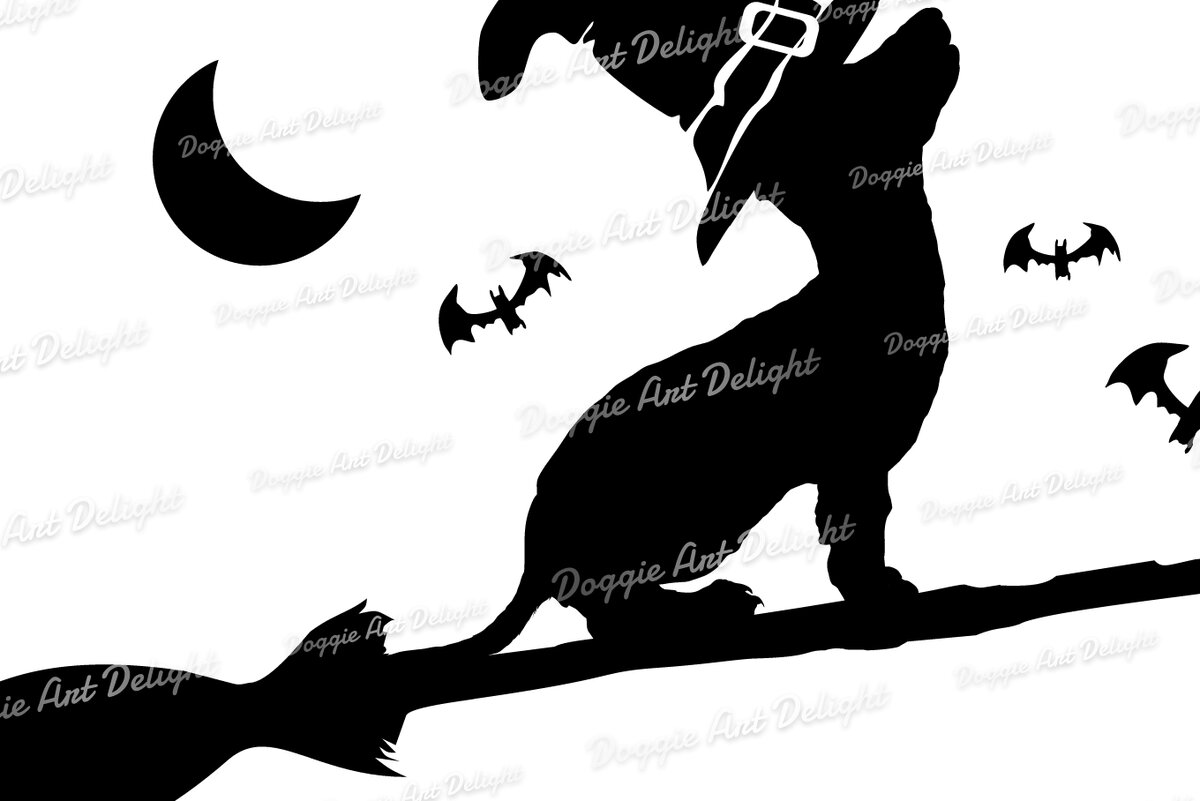 Σετ των 2 Intra απο ξύλο plywood  Χρώμα wenge 3mm-4mm πάχος - Halloween Dachshund Puppy Dog Png Δίασταση 15x15 cm INTRAFABR-11580382