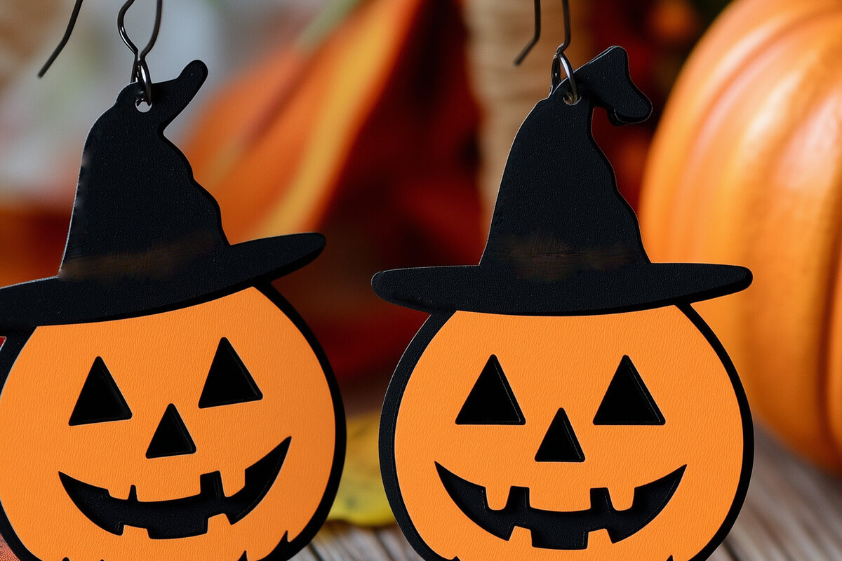 Σετ των 3 Intra απο ξύλο plywood  Χρώμα wenge 3mm-4mm πάχος - αποκοπής για Halloween Dangle Earring Δίασταση 3x3 cm INTRAFABR-118113766