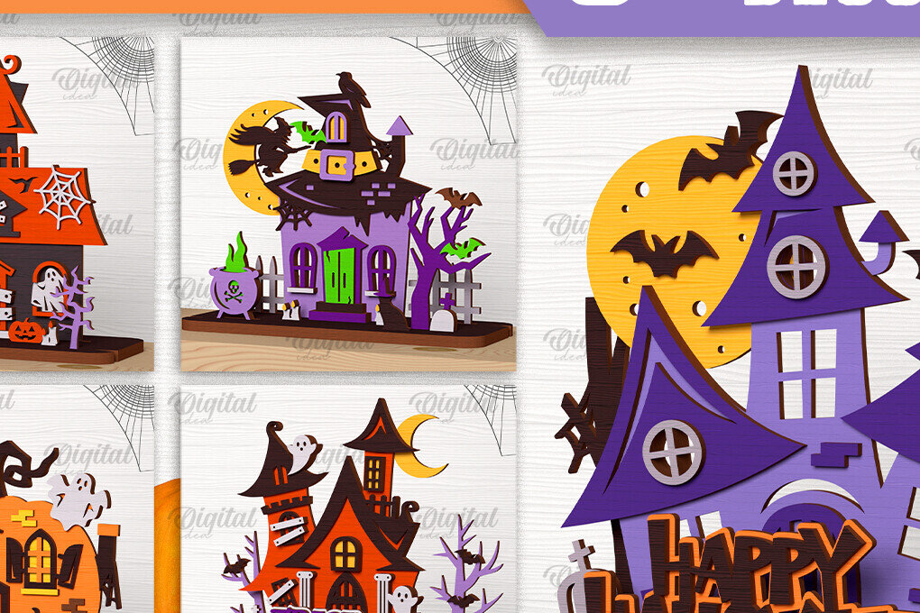 Σετ των 2 Intra απο ξύλο plywood  Χρώμα wenge 3mm-4mm πάχος - Δέσμη κοπής με λέιζερ αποκριάτικες διακοσμήσεις Δίασταση 15x15 cm INTRAFABR-29488041